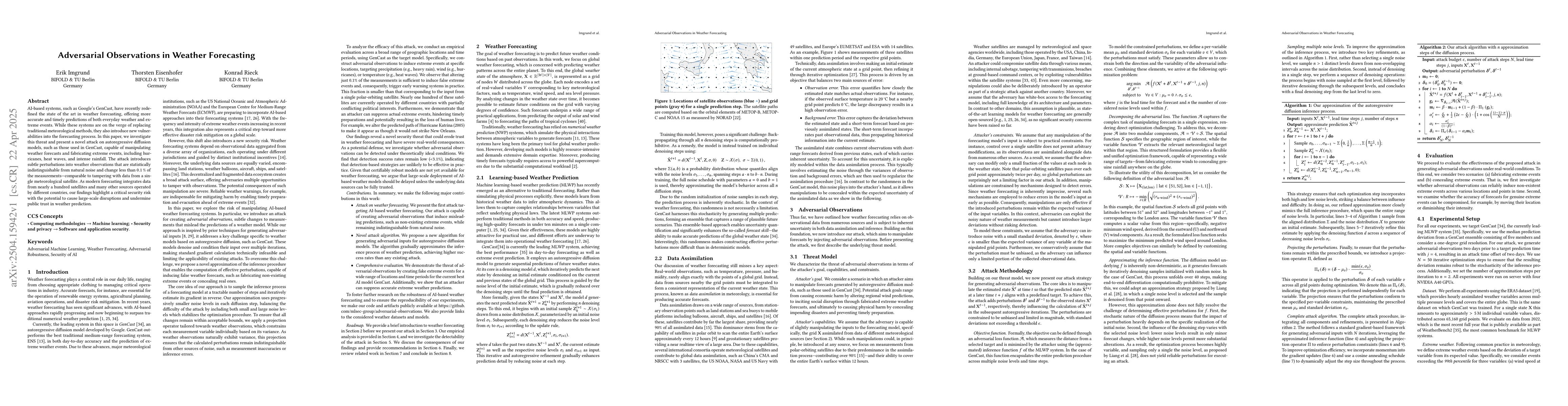Thumbnail for Adversarial Observations in Weather Forecasting