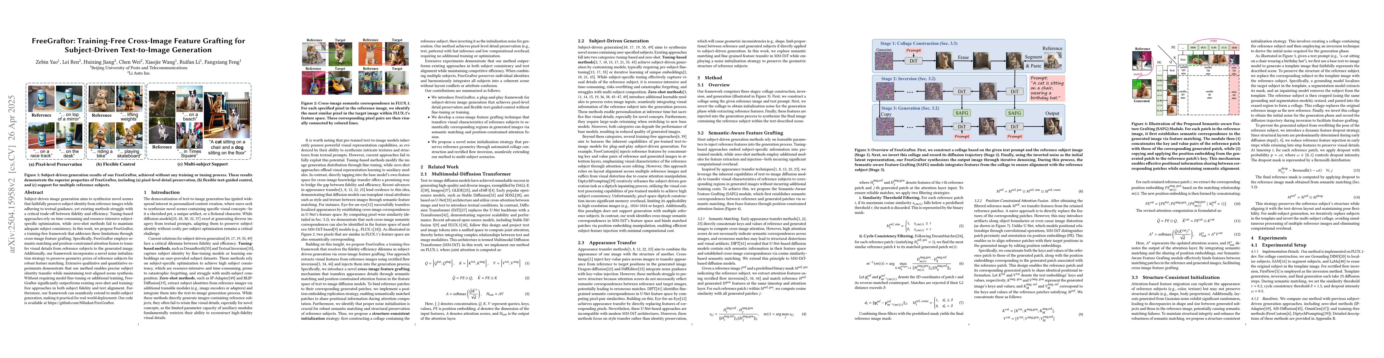 Thumbnail for FreeGraftor: Training-Free Cross-Image Feature Grafting for
  Subject-Driven Text-to-Image Generation