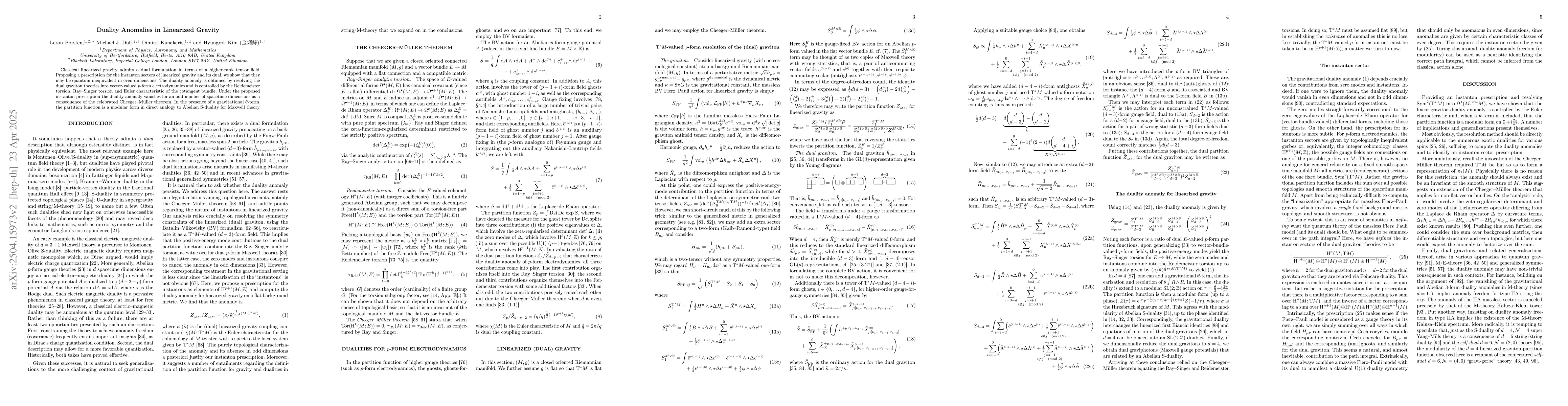 Thumbnail for Duality Anomalies in Linearized Gravity