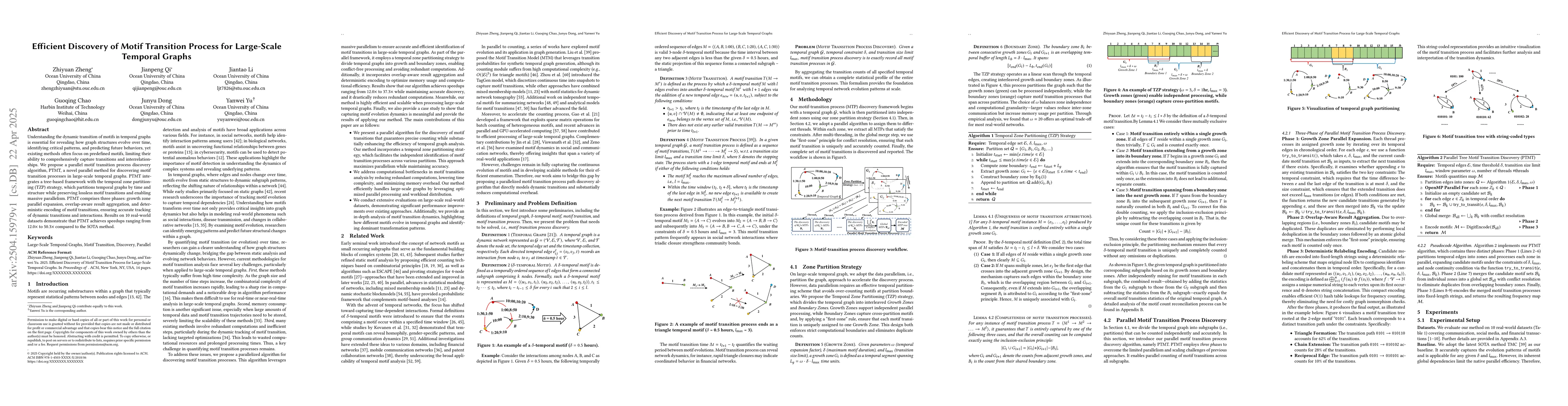 Thumbnail for Efficient Discovery of Motif Transition Process for Large-Scale Temporal
  Graphs