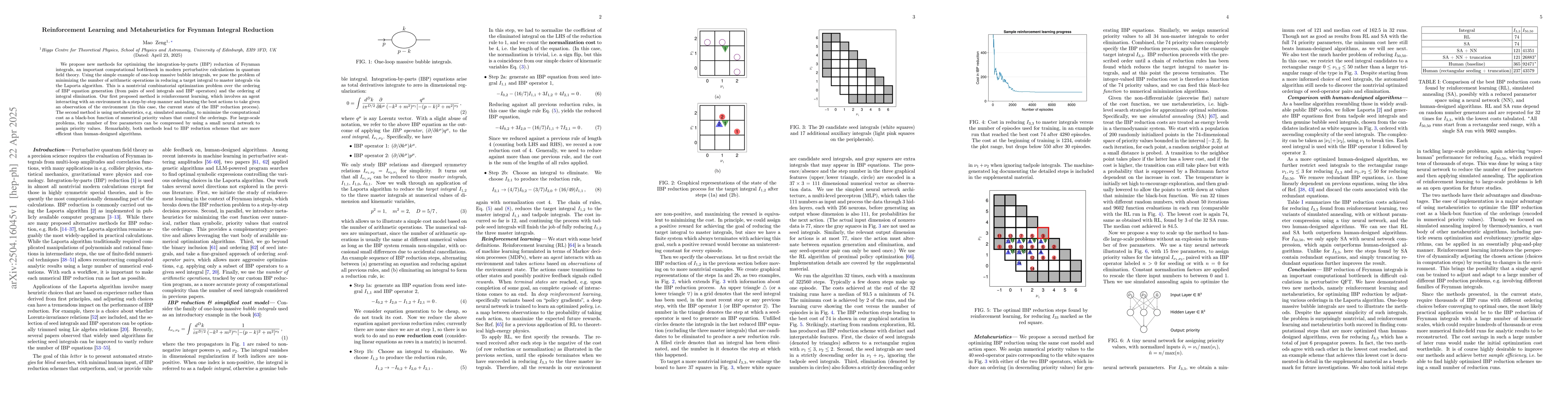 Thumbnail for Reinforcement Learning and Metaheuristics for Feynman Integral Reduction