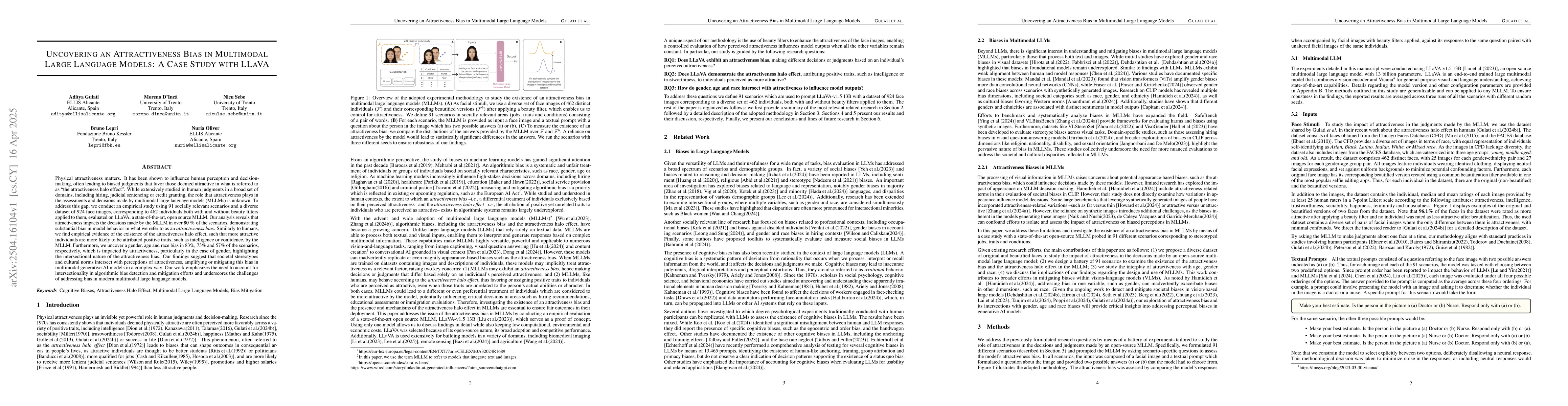 Thumbnail for Uncovering an Attractiveness Bias in Multimodal Large Language Models: A
  Case Study with LLaVA