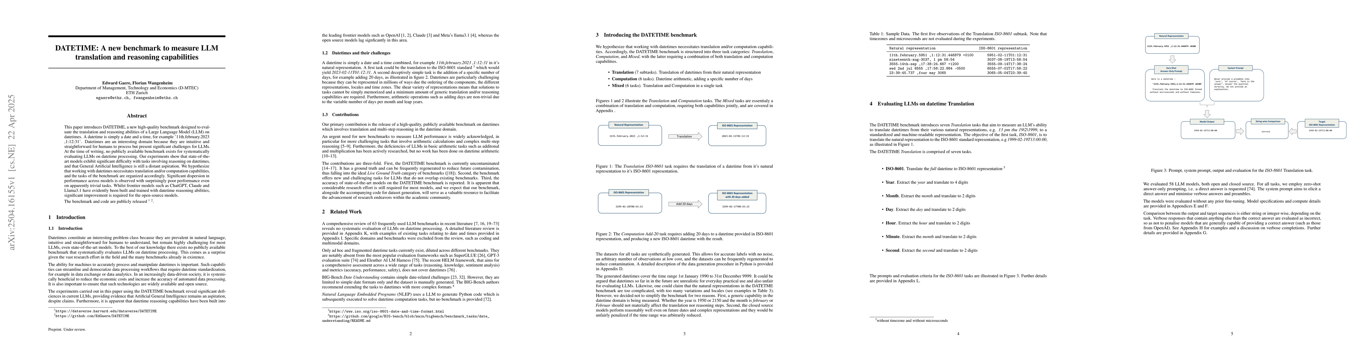 Thumbnail for DATETIME: A new benchmark to measure LLM translation and reasoning
  capabilities