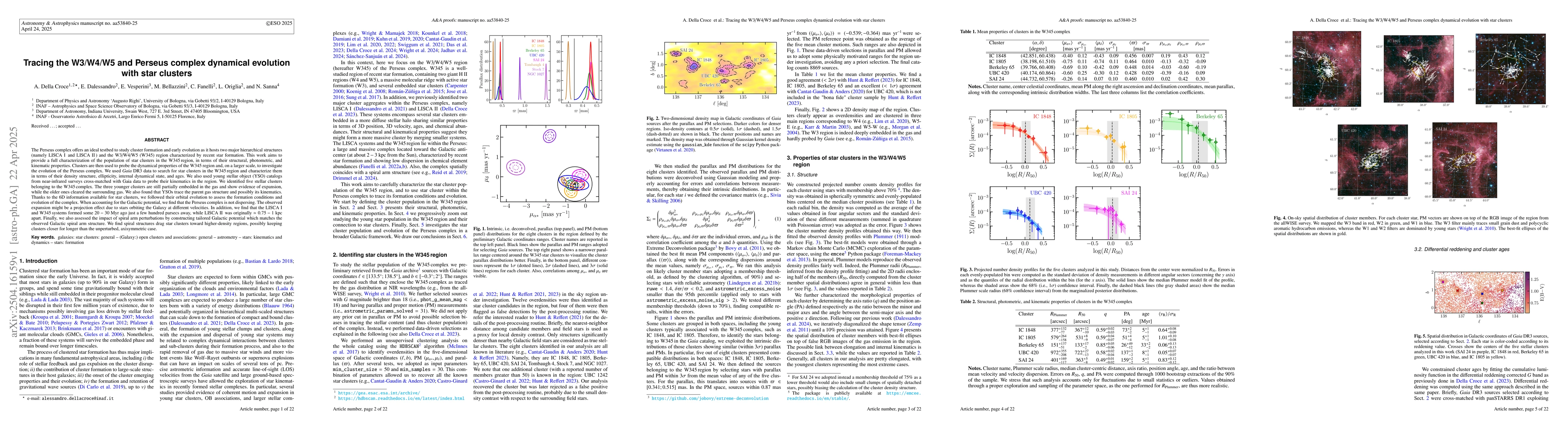 Thumbnail for Tracing the W3/W4/W5 and Perseus complex dynamical evolution with star
  clusters