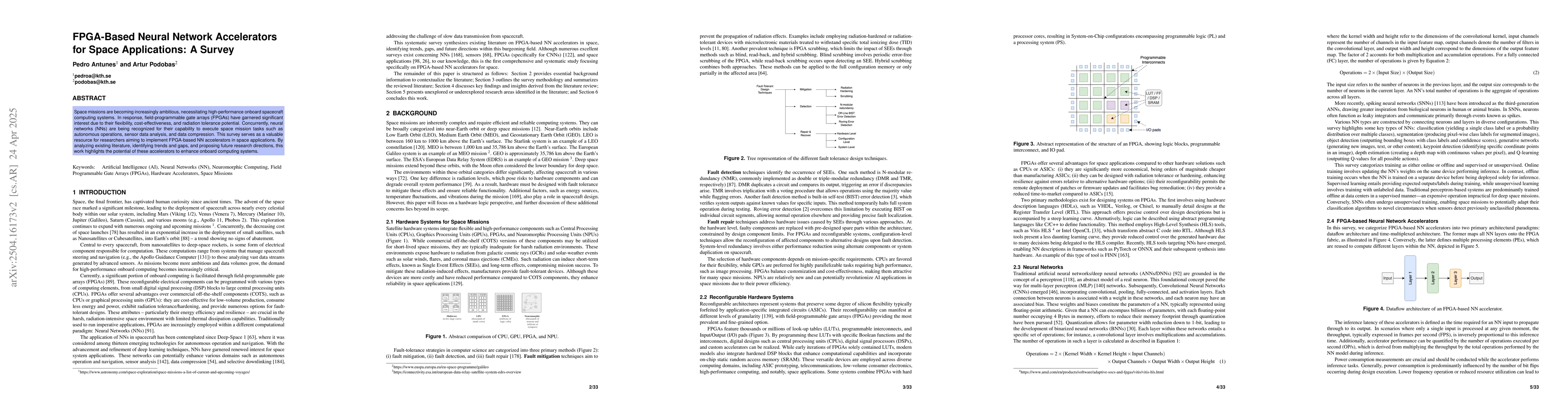 Thumbnail for FPGA-Based Neural Network Accelerators for Space Applications: A Survey