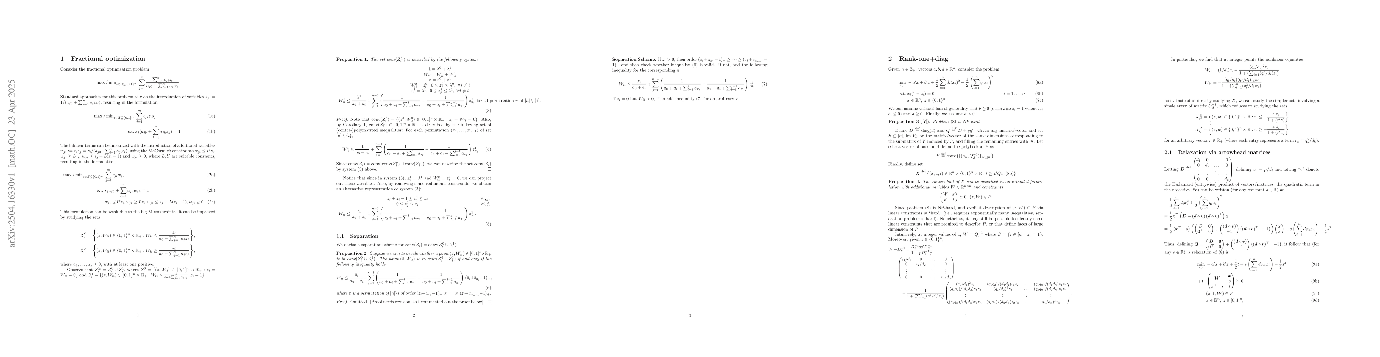 Thumbnail for Rank-one convexification for quadratic optimization problems with step
  function penalties