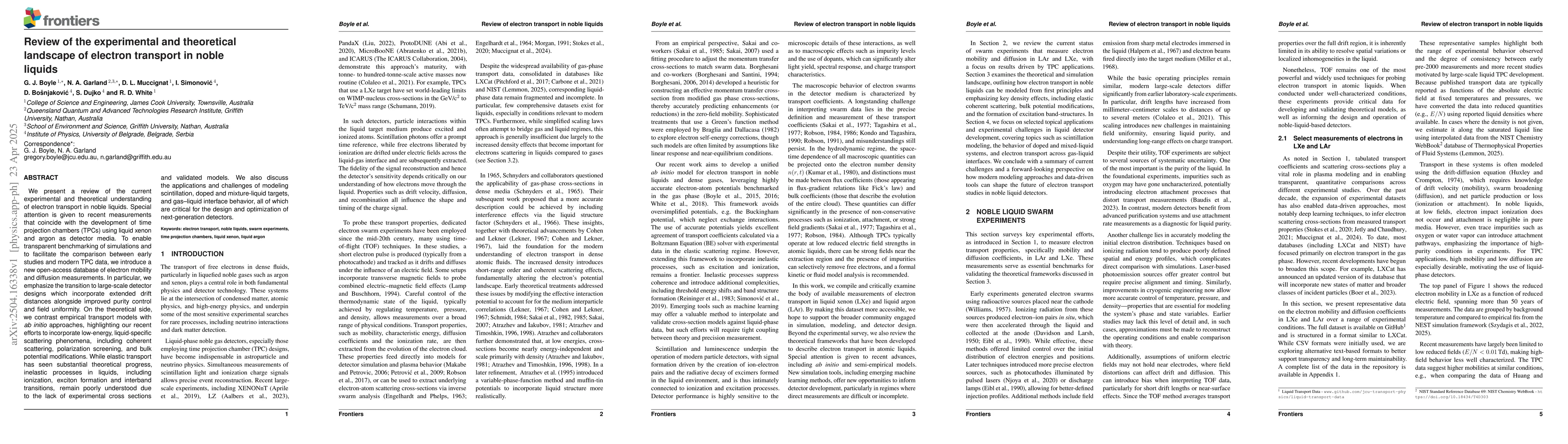Thumbnail for Review of the experimental and theoretical landscape of electron
  transport in noble liquids