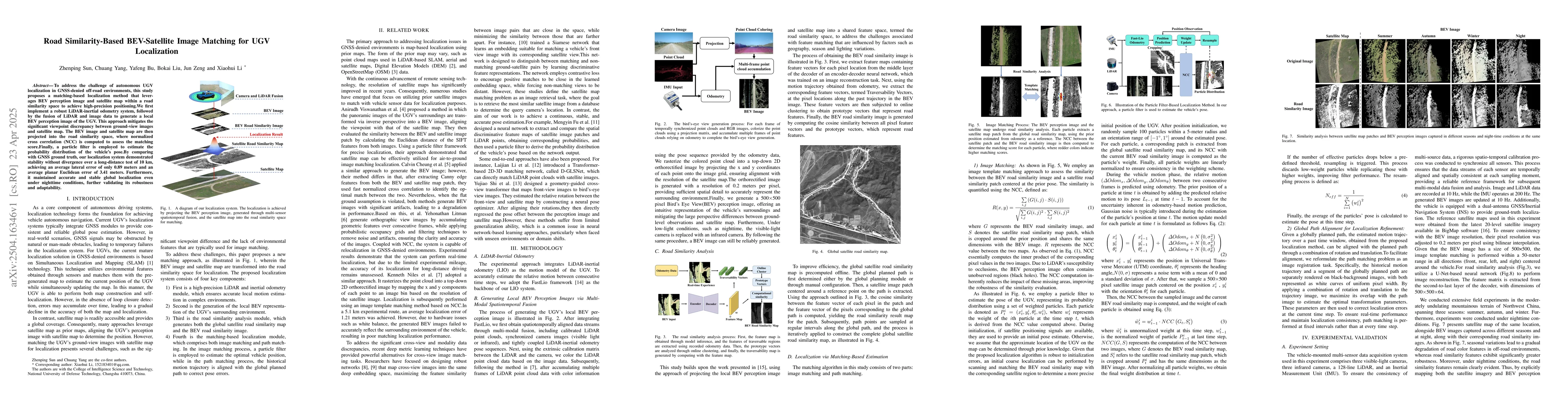 Thumbnail for Road Similarity-Based BEV-Satellite Image Matching for UGV Localization