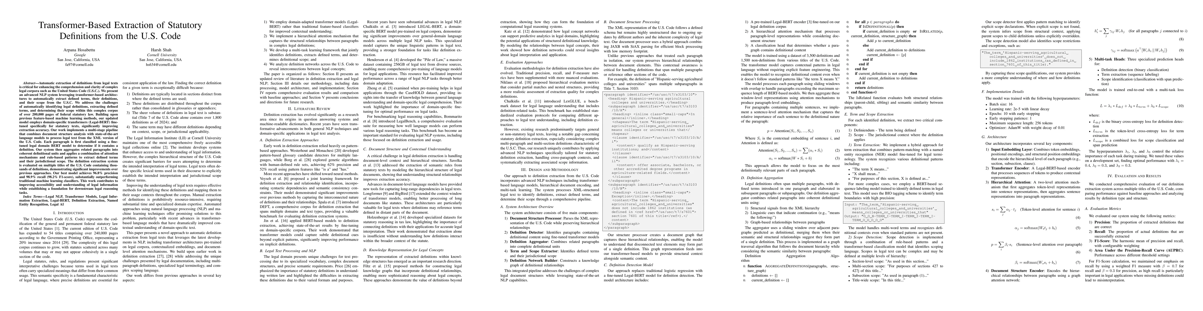 Thumbnail for Transformer-Based Extraction of Statutory Definitions from the U.S. Code