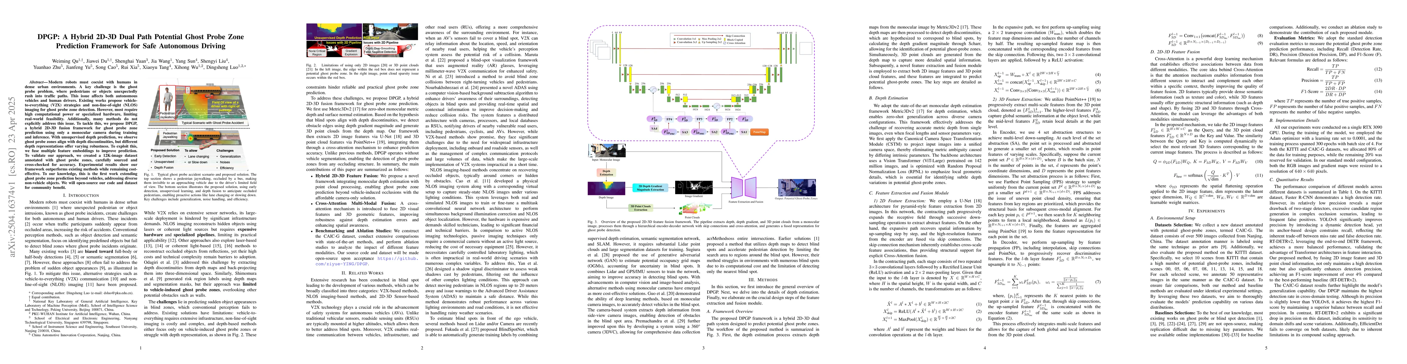 Thumbnail for DPGP: A Hybrid 2D-3D Dual Path Potential Ghost Probe Zone Prediction
  Framework for Safe Autonomous Driving