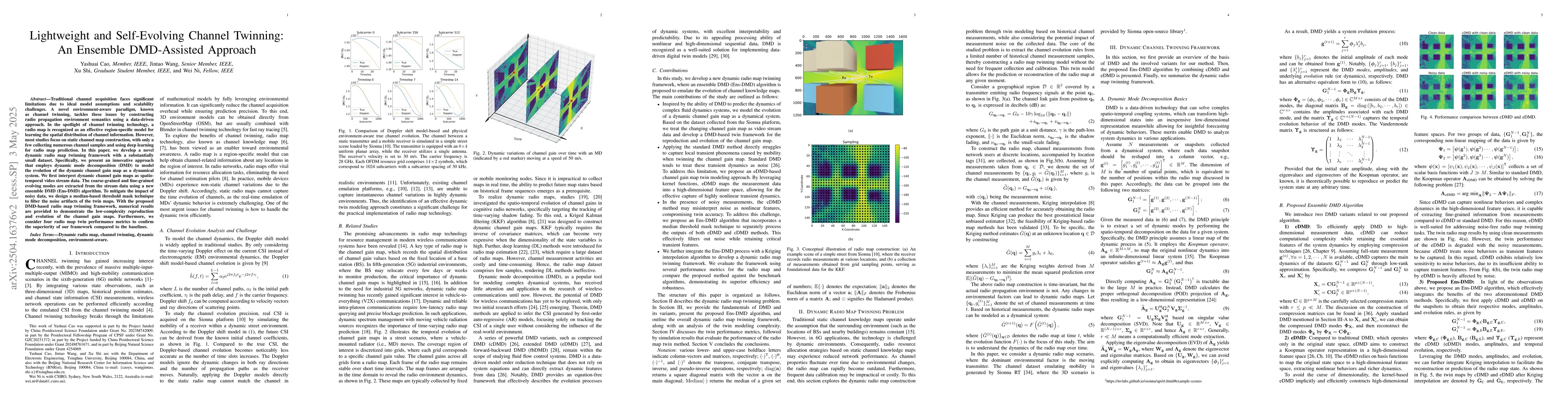 Thumbnail for Lightweight and Self-Evolving Channel Twinning: An Ensemble DMD-Assisted
  Approach