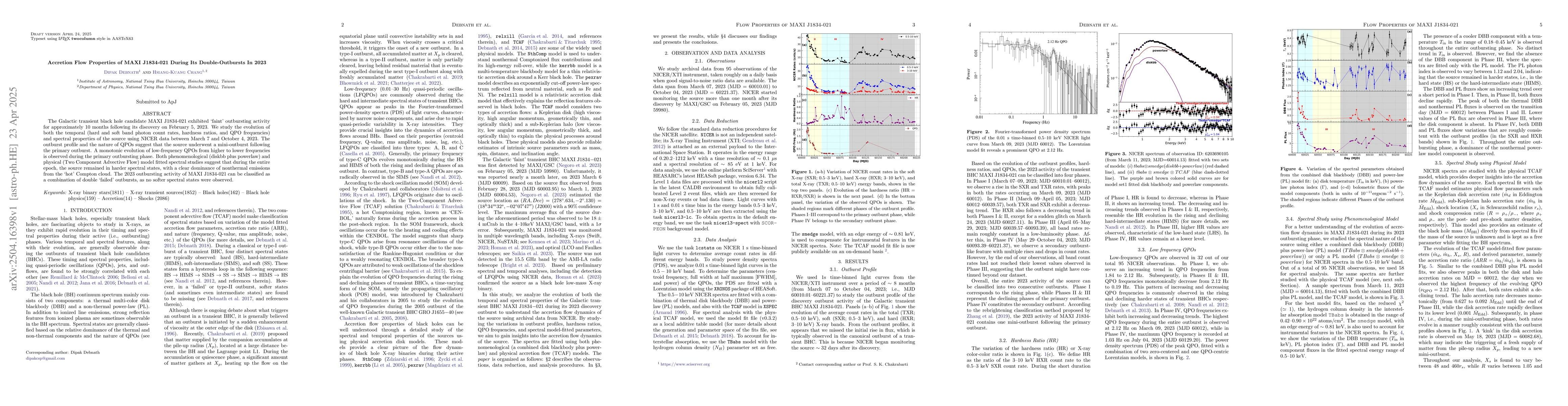 Thumbnail for Accretion Flow Properties of MAXI J1834-021 During Its Double-Outbursts
  In 2023