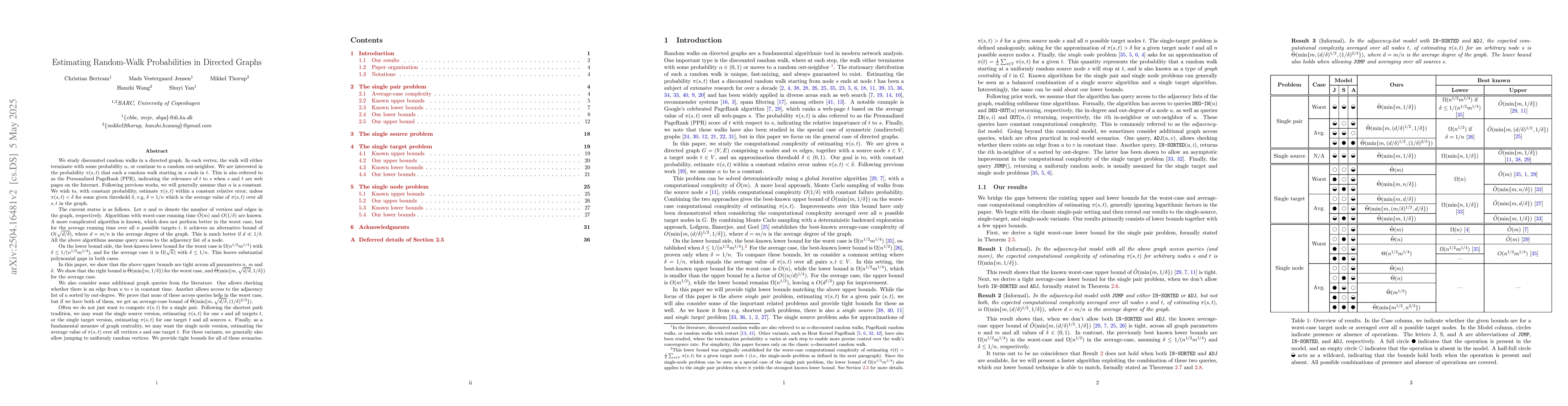 Thumbnail for Estimating Random-Walk Probabilities in Directed Graphs