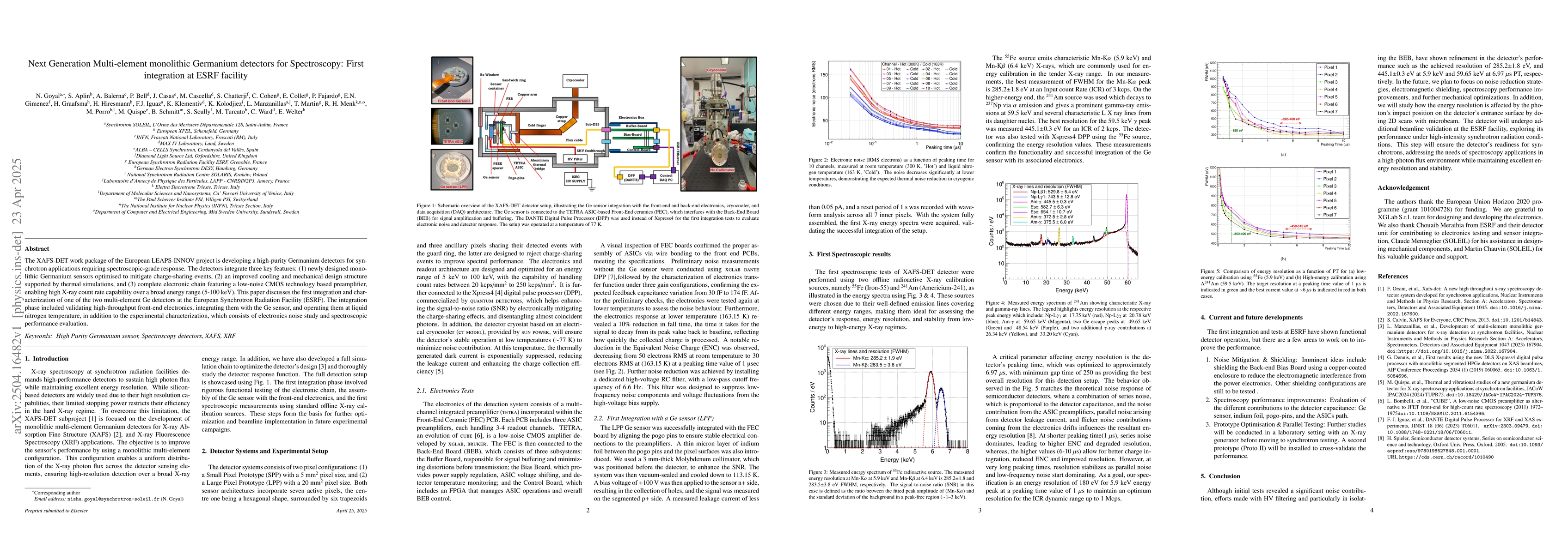 Thumbnail for Next Generation Multi-element monolithic Germanium detectors for
  Spectroscopy: First integration at ESRF facility
