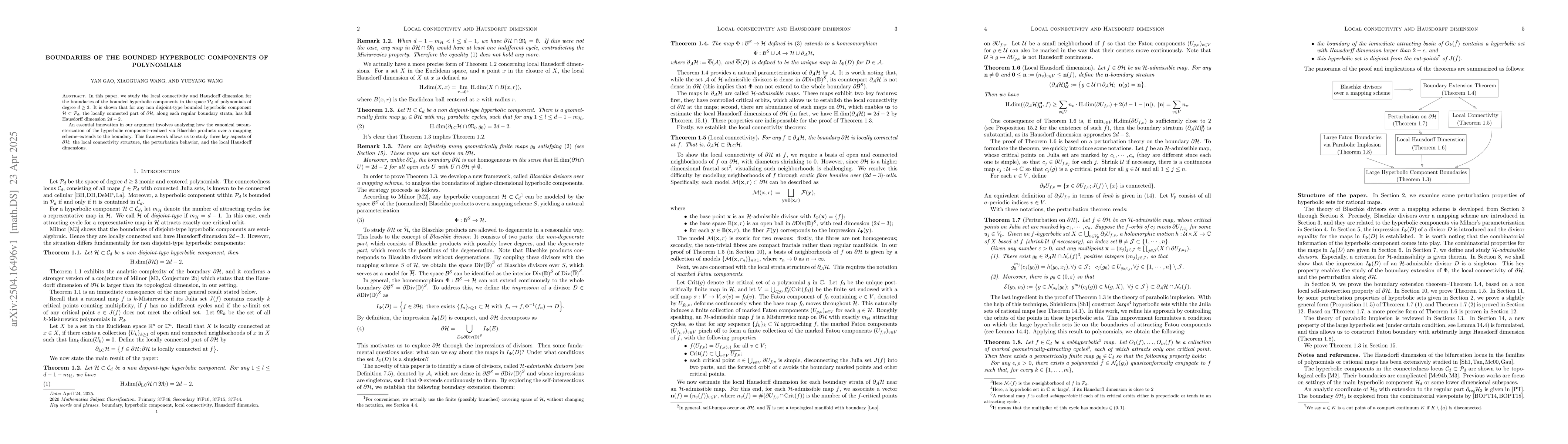 Thumbnail for Boundaries of the bounded hyperbolic components of polynomials