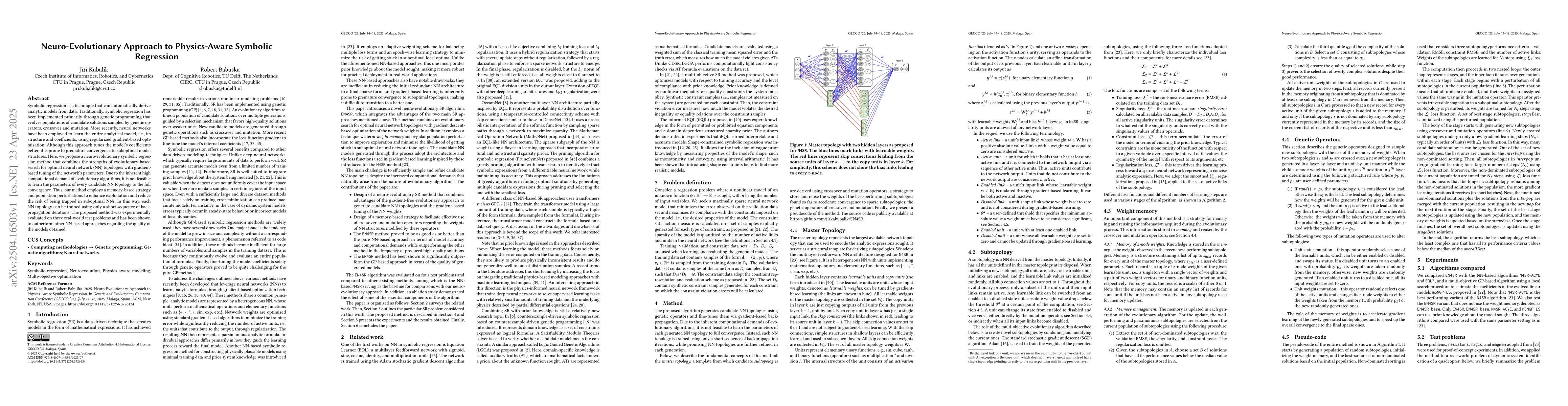 Thumbnail for Neuro-Evolutionary Approach to Physics-Aware Symbolic Regression
