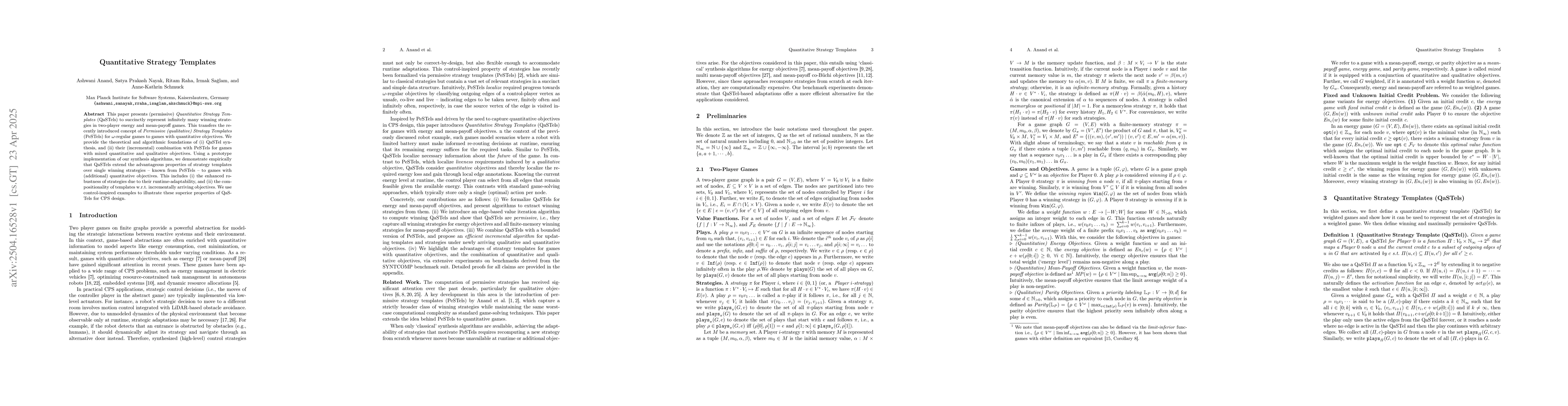 Thumbnail for Quantitative Strategy Templates