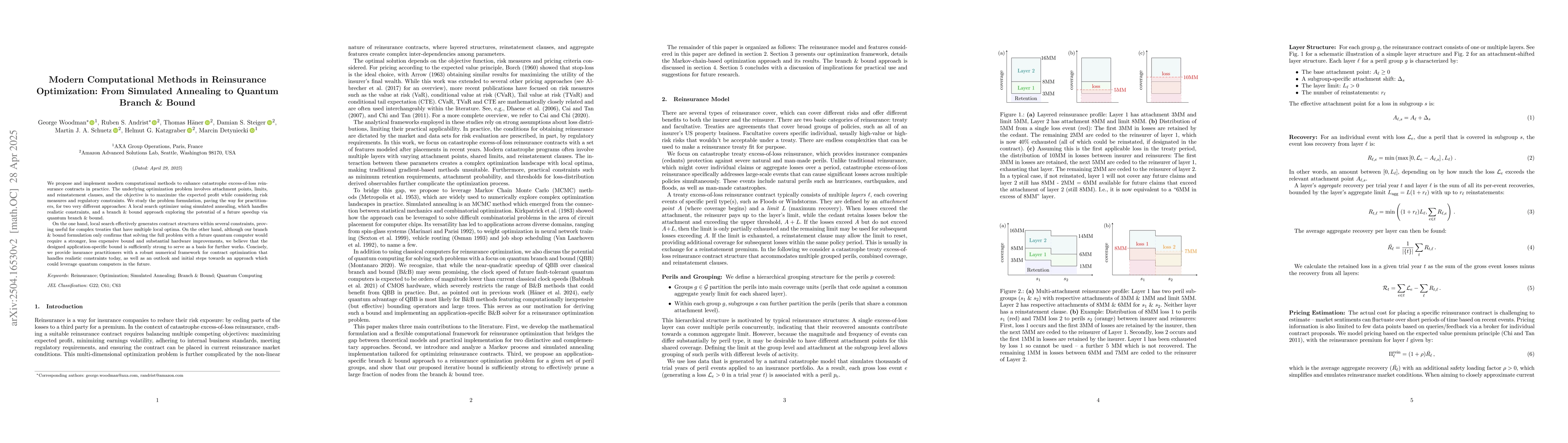 Thumbnail for Modern Computational Methods in Reinsurance Optimization: From Simulated
  Annealing to Quantum Branch & Bound