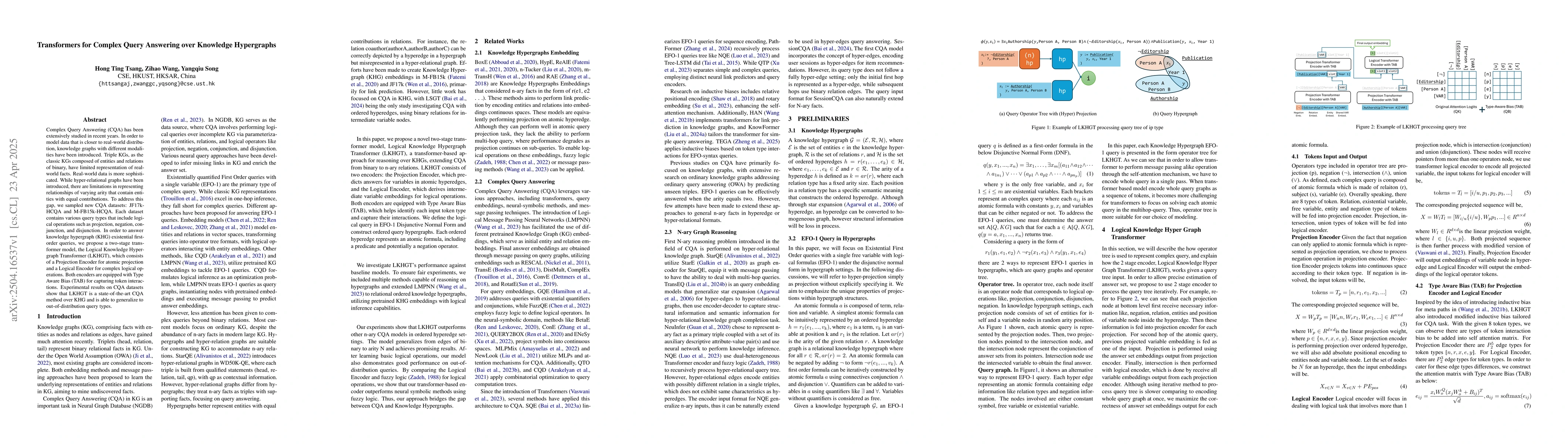Thumbnail for Transformers for Complex Query Answering over Knowledge Hypergraphs
