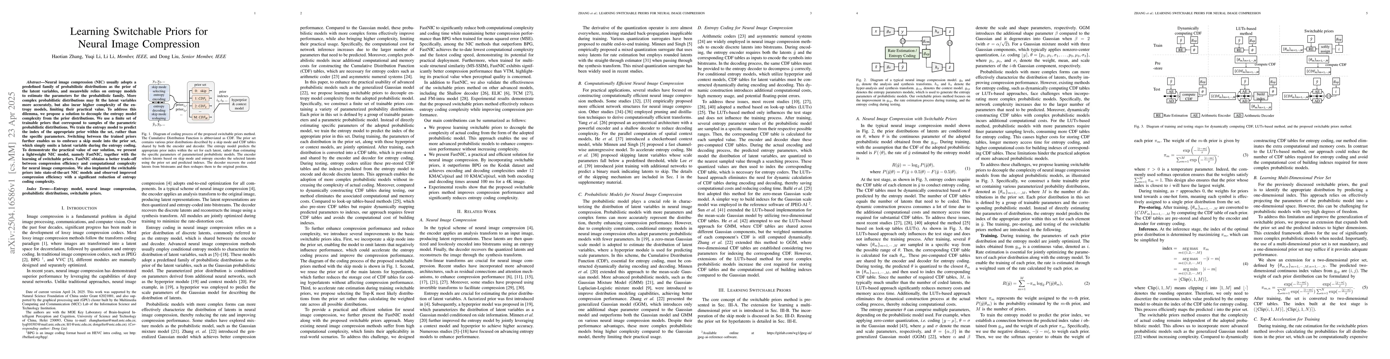 Thumbnail for Learning Switchable Priors for Neural Image Compression