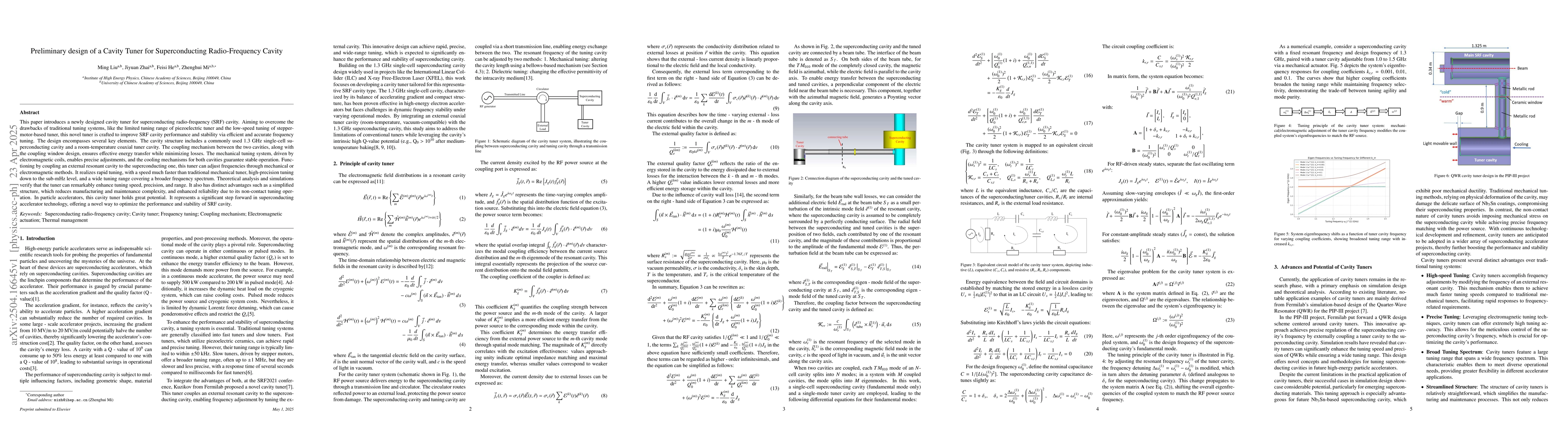 Thumbnail for Preliminary design of a Cavity Tuner for Superconducting Radio-Frequency
  Cavity
