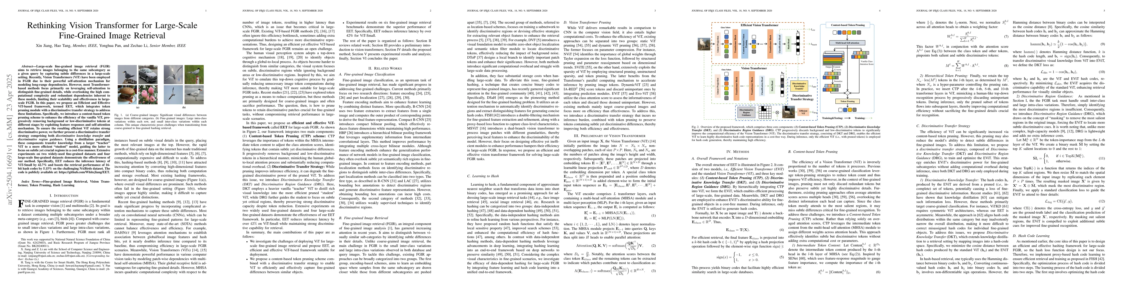 Thumbnail for Rethinking Vision Transformer for Large-Scale Fine-Grained Image
  Retrieval