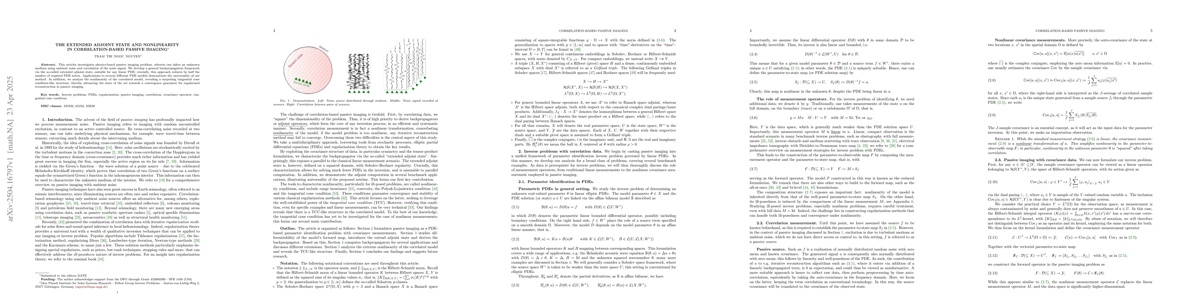 Thumbnail for The extended adjoint state and nonlinearity in correlation-based passive
  imaging