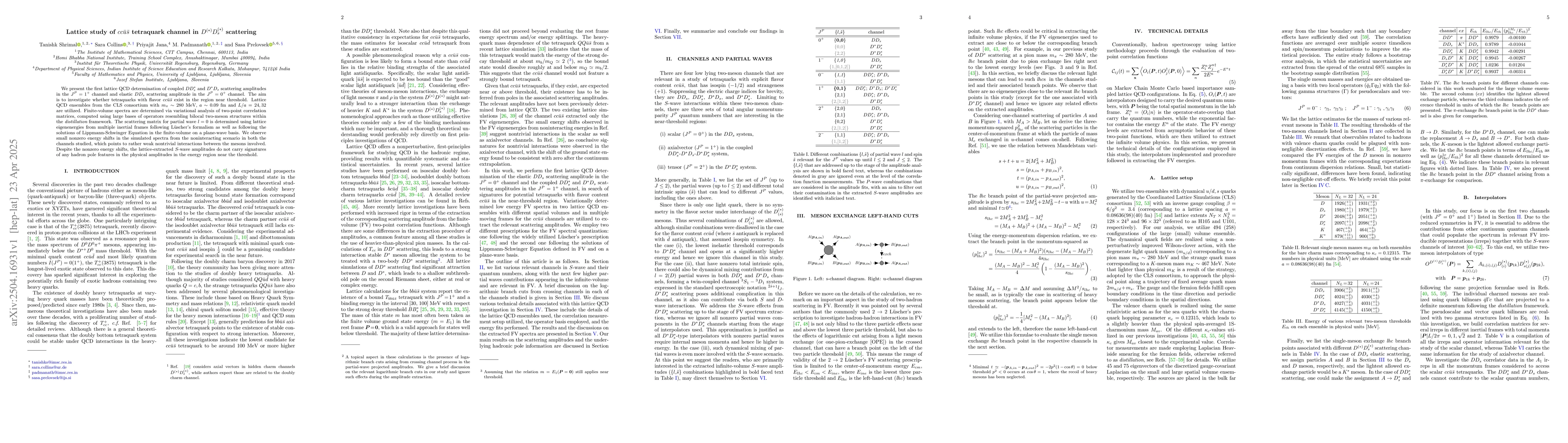 Thumbnail for Lattice study of $cc\bar u\bar s$ tetraquark channel in
  $D^{(*)}D^{(*)}_s$ scattering