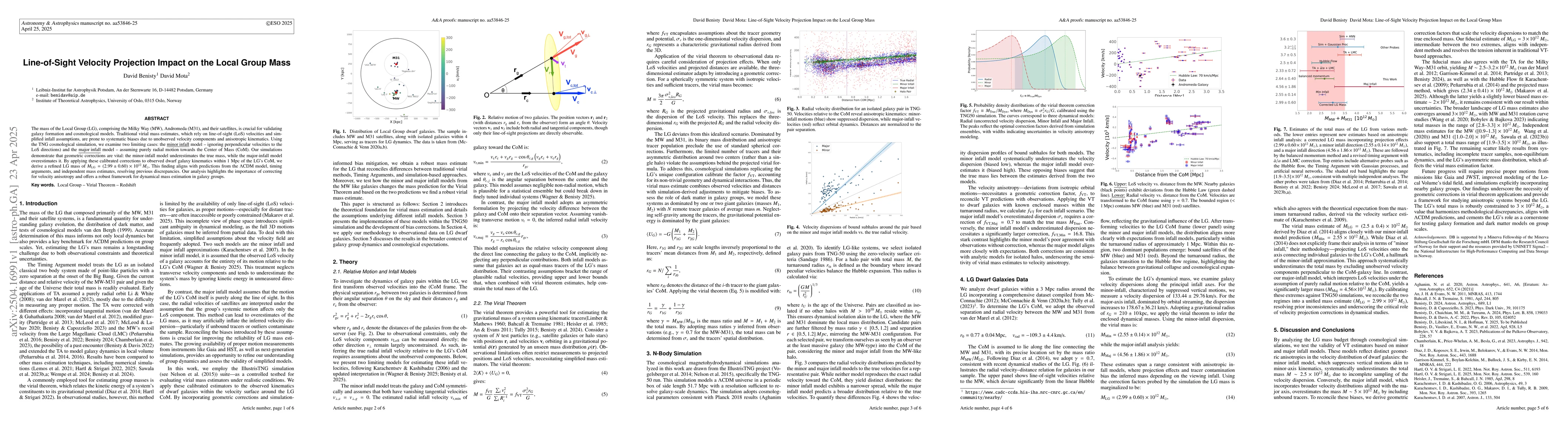 Thumbnail for Line-of-Sight Velocity Projection Impact on the Local Group Mass