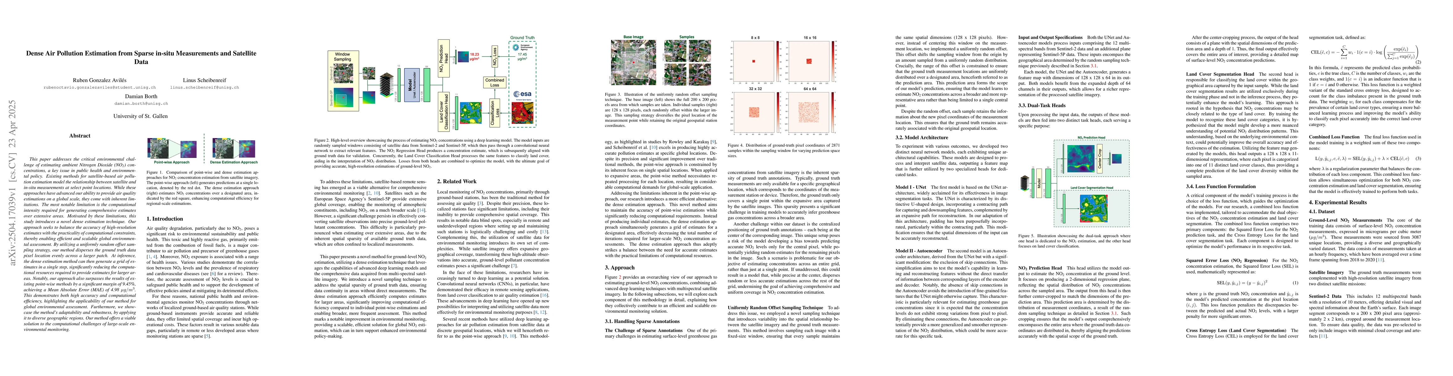 Thumbnail for Dense Air Pollution Estimation from Sparse in-situ Measurements and
  Satellite Data