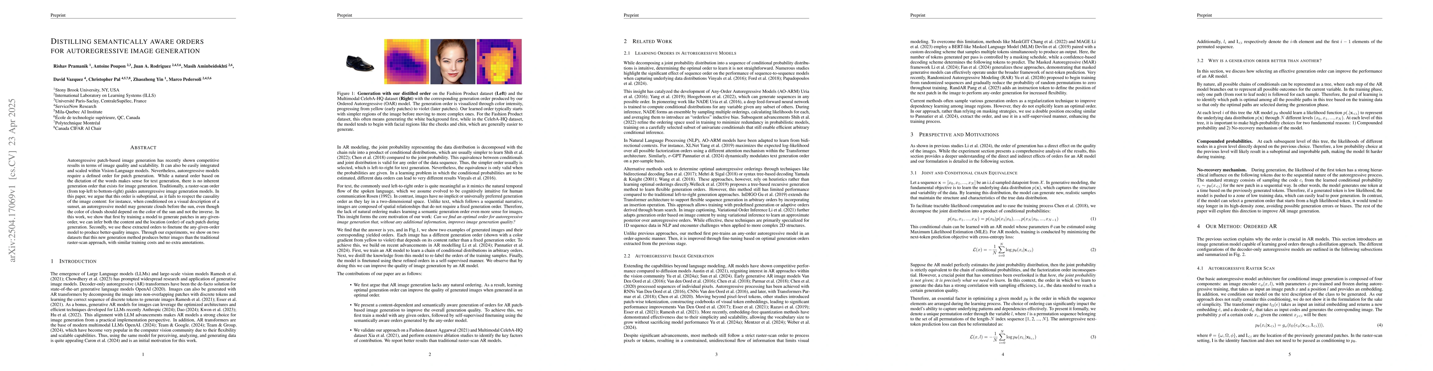 Thumbnail for Distilling semantically aware orders for autoregressive image generation