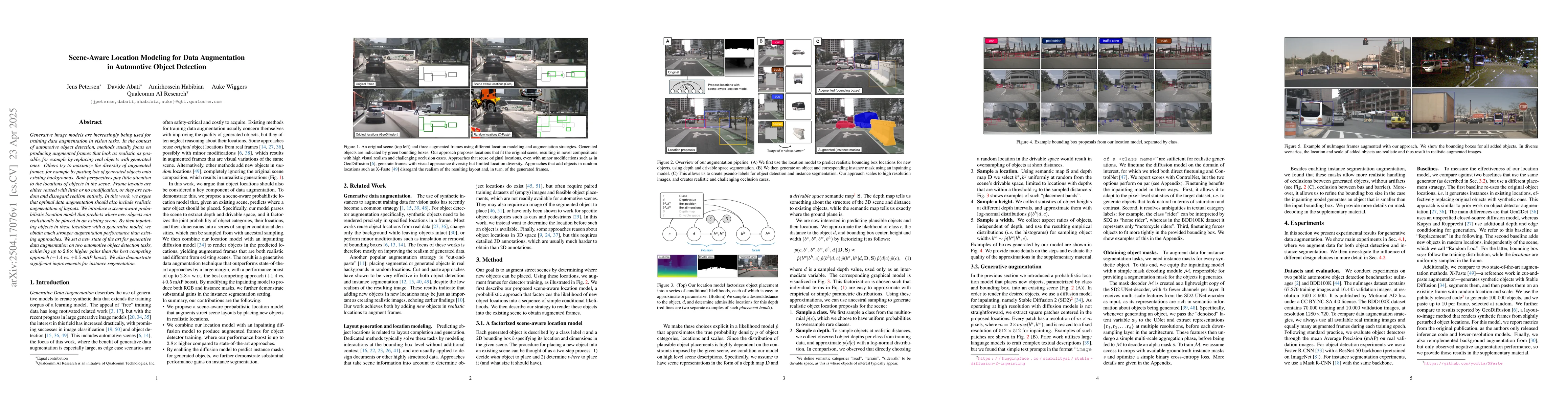 Thumbnail for Scene-Aware Location Modeling for Data Augmentation in Automotive Object
  Detection
