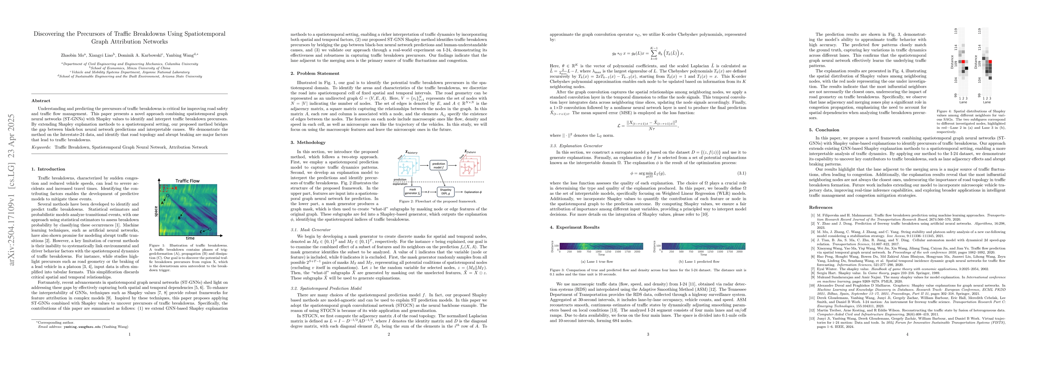 Thumbnail for Discovering the Precursors of Traffic Breakdowns Using Spatiotemporal
  Graph Attribution Networks