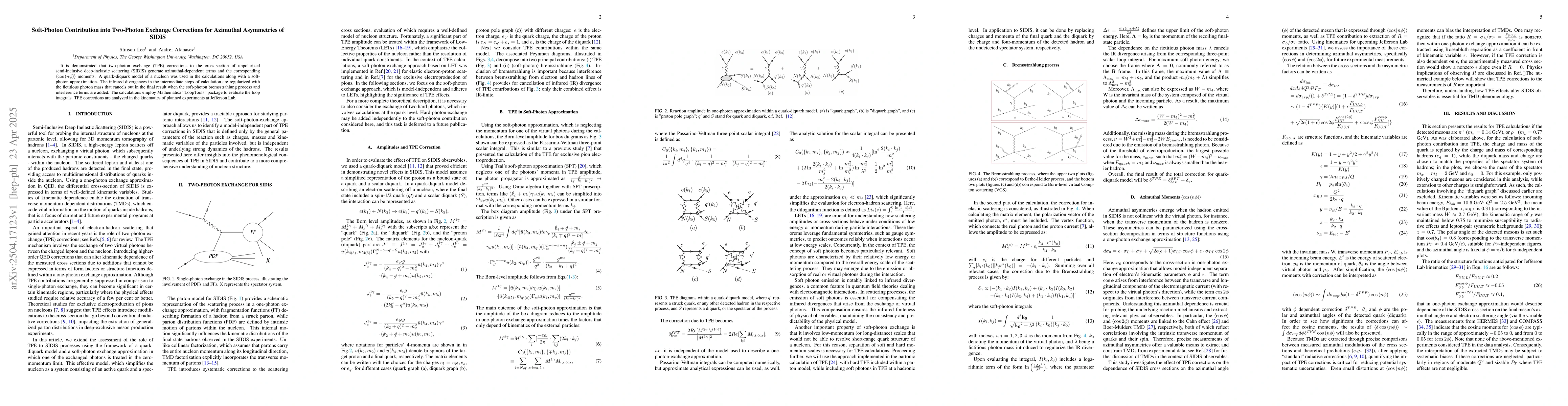 Thumbnail for Soft-Photon Contribution into Two-Photon Exchange Corrections for
  Azimuthal Asymmetries of SIDIS