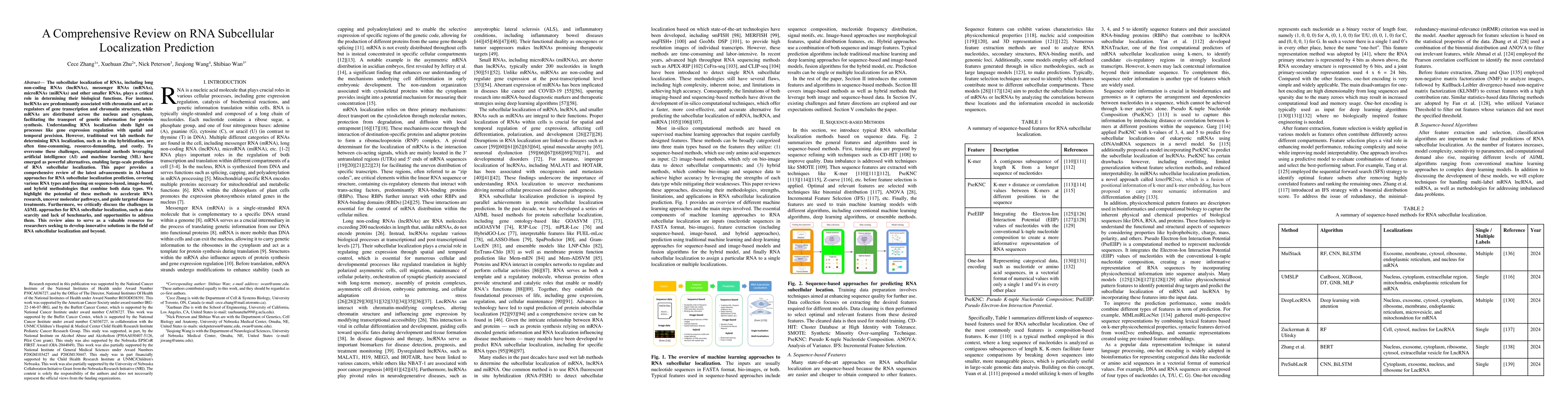 Thumbnail for A Comprehensive Review on RNA Subcellular Localization Prediction