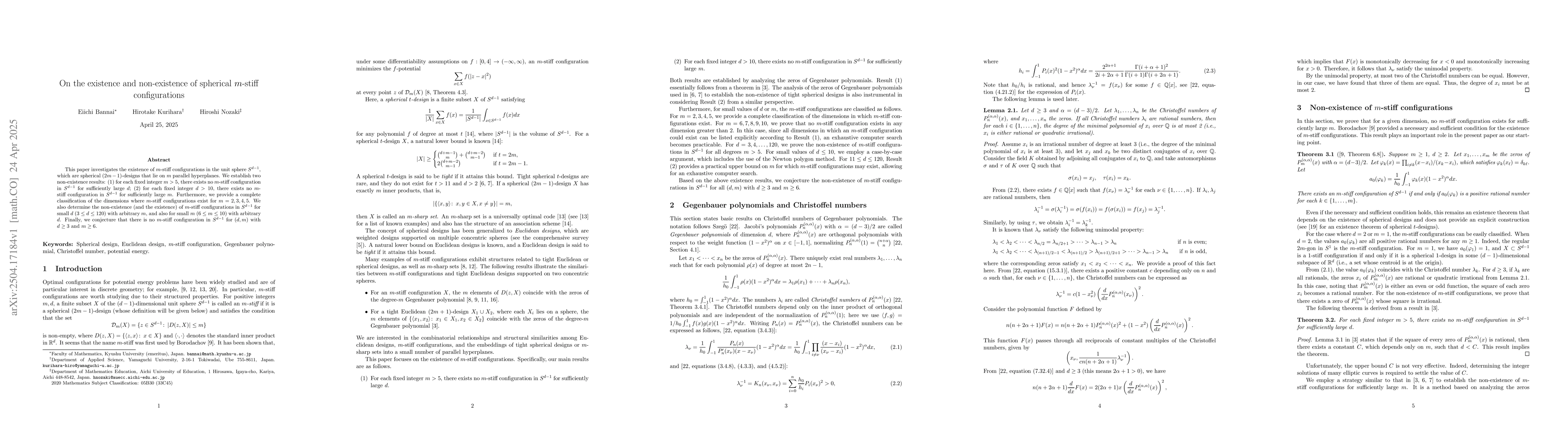Thumbnail for On the existence and non-existence of spherical $m$-stiff configurations