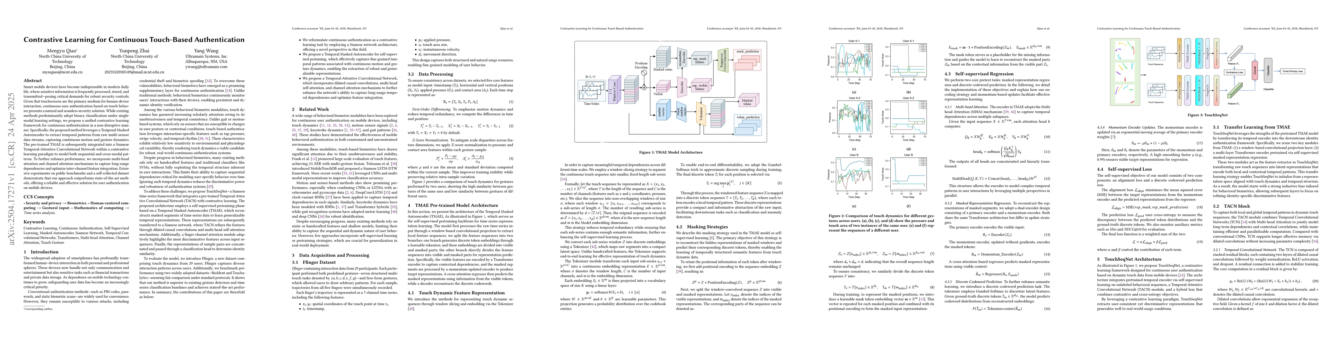 Thumbnail for Contrastive Learning for Continuous Touch-Based Authentication