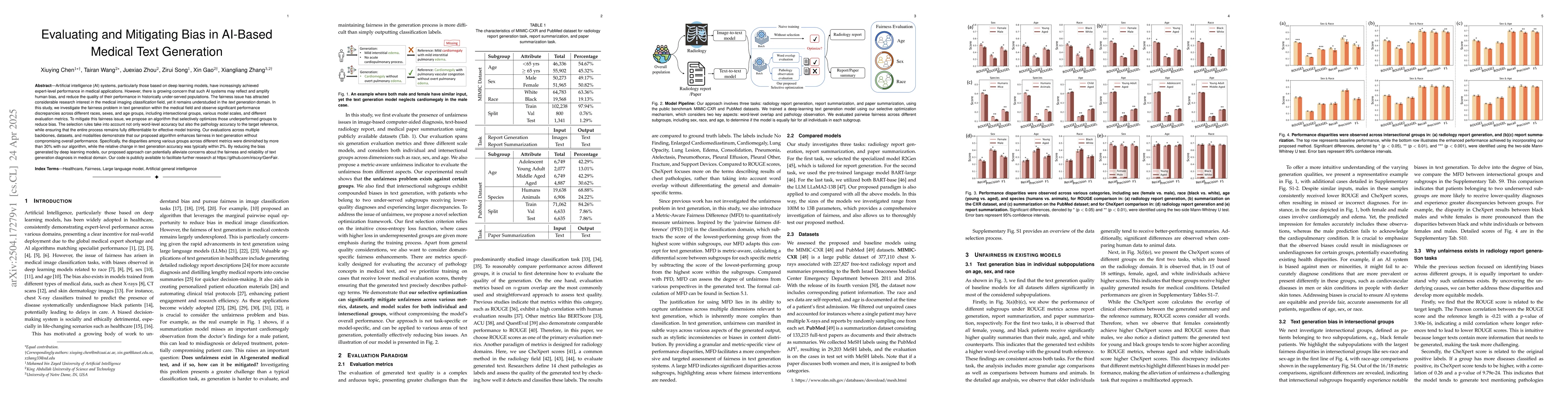 Thumbnail for Evaluating and Mitigating Bias in AI-Based Medical Text Generation