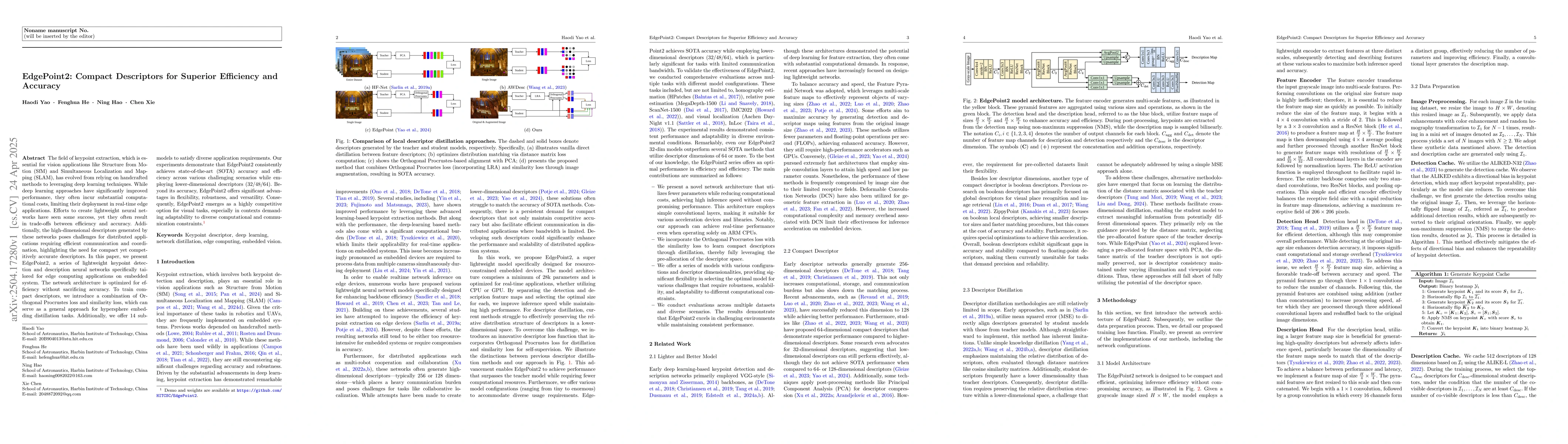 Thumbnail for EdgePoint2: Compact Descriptors for Superior Efficiency and Accuracy