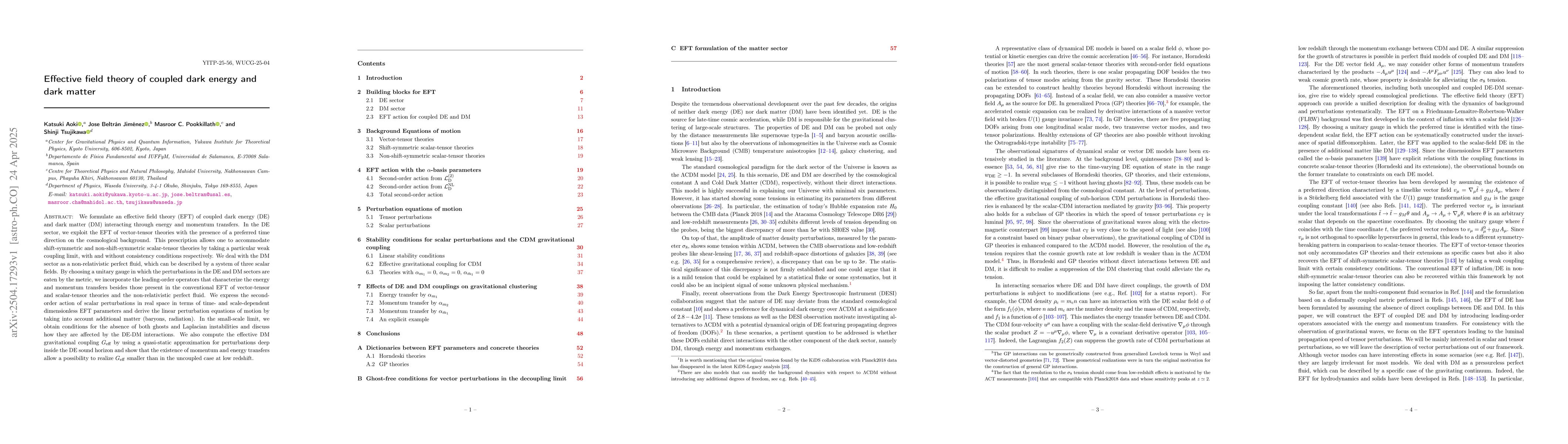 Thumbnail for Effective field theory of coupled dark energy and dark matter