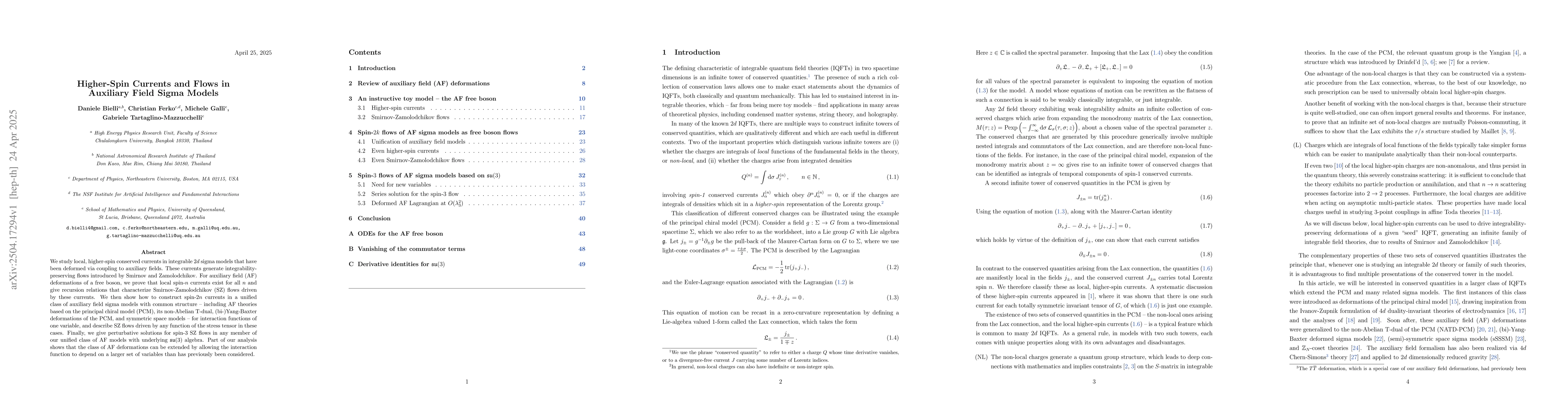 Thumbnail for Higher-Spin Currents and Flows in Auxiliary Field Sigma Models