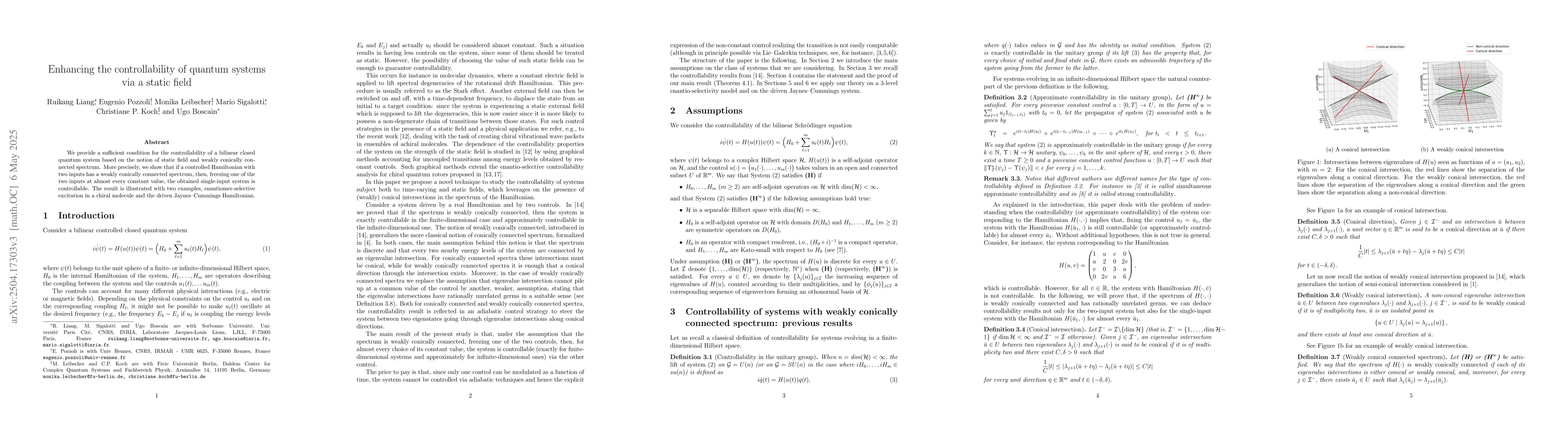 Thumbnail for Enhancing the controllability of quantum systems via a static field