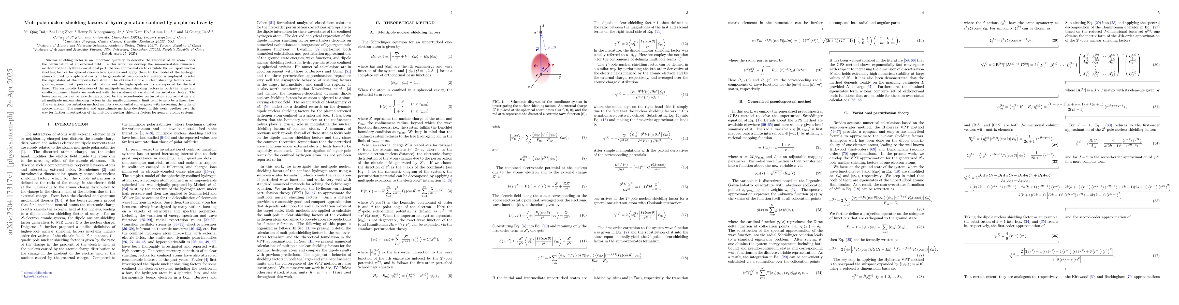 Thumbnail for Multipole nuclear shielding factors of hydrogen atom confined by a
  spherical cavity