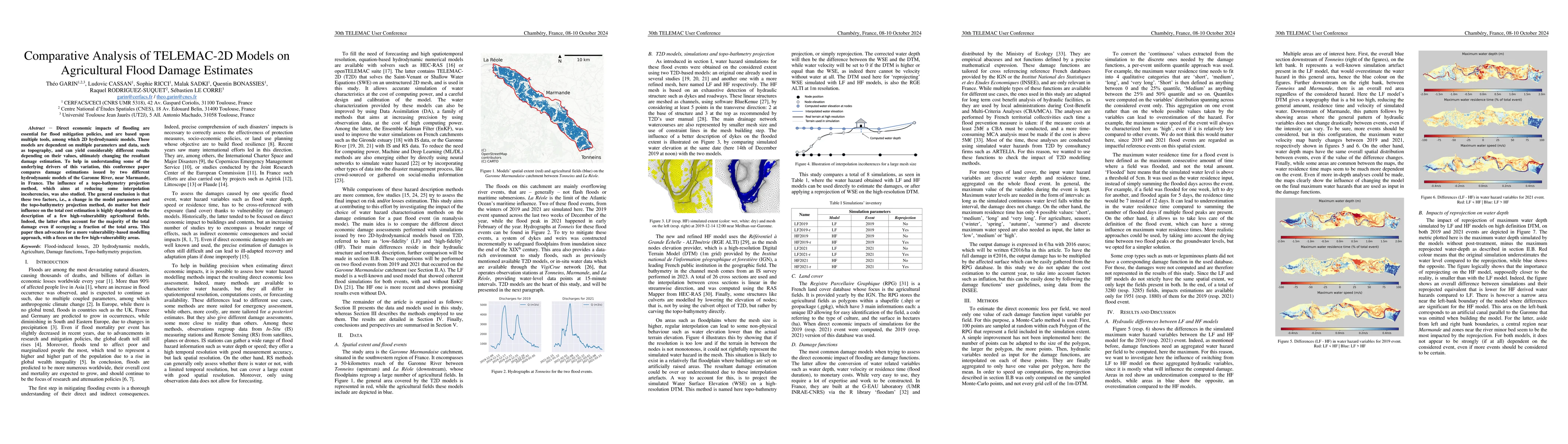 Thumbnail for Comparative Analysis of TELEMAC-2D Models on Agricultural Flood Damage
  Estimates