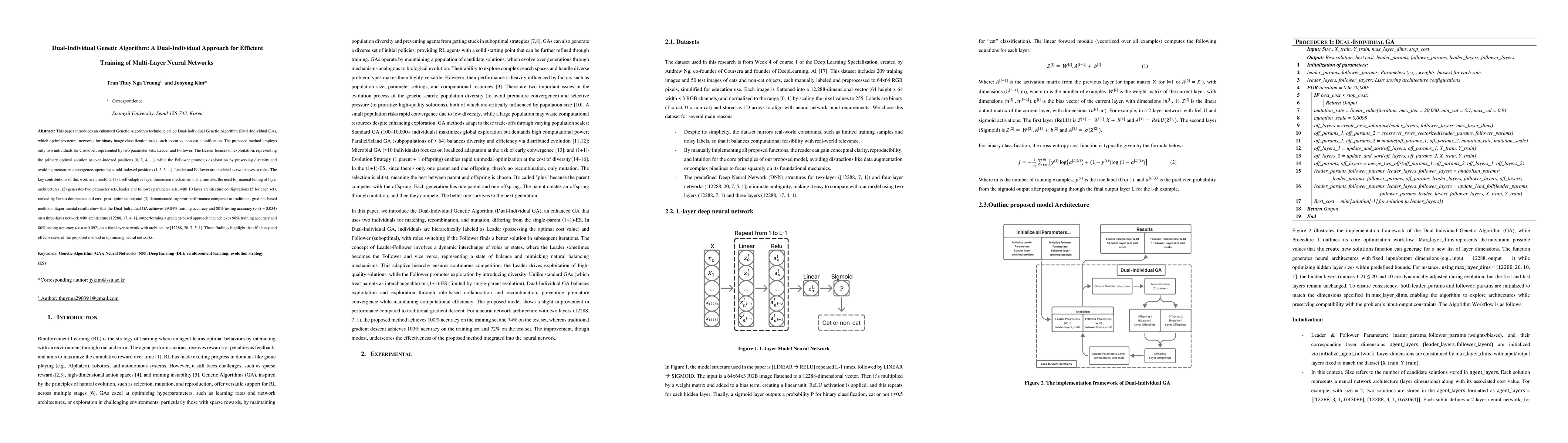 Thumbnail for Dual-Individual Genetic Algorithm: A Dual-Individual Approach for
  Efficient Training of Multi-Layer Neural Networks
