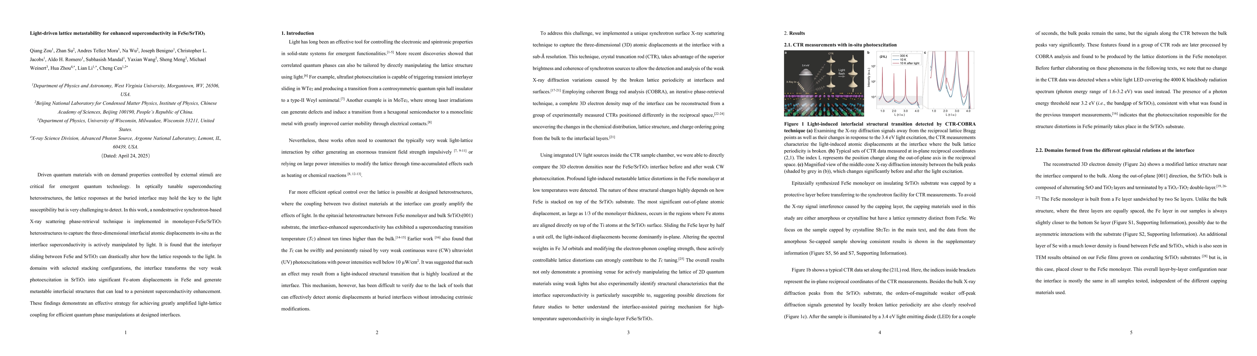 Thumbnail for Light-driven lattice metastability for enhanced superconductivity in
  FeSe/SrTiO3