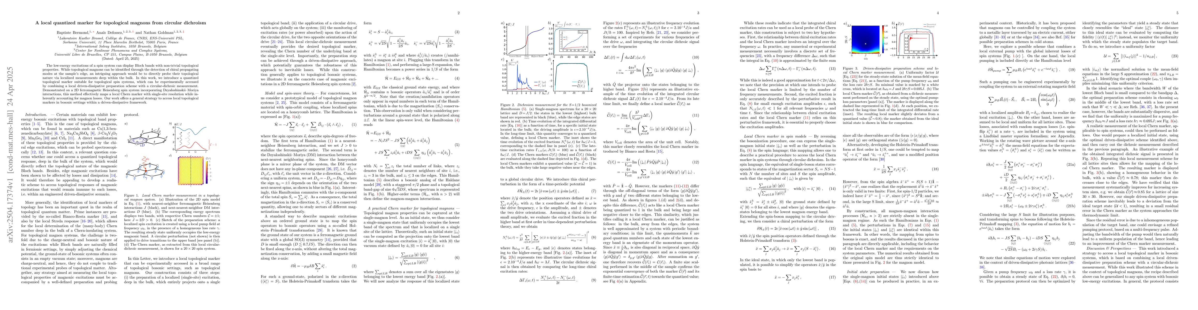 Thumbnail for A local quantized marker for topological magnons from circular dichroism