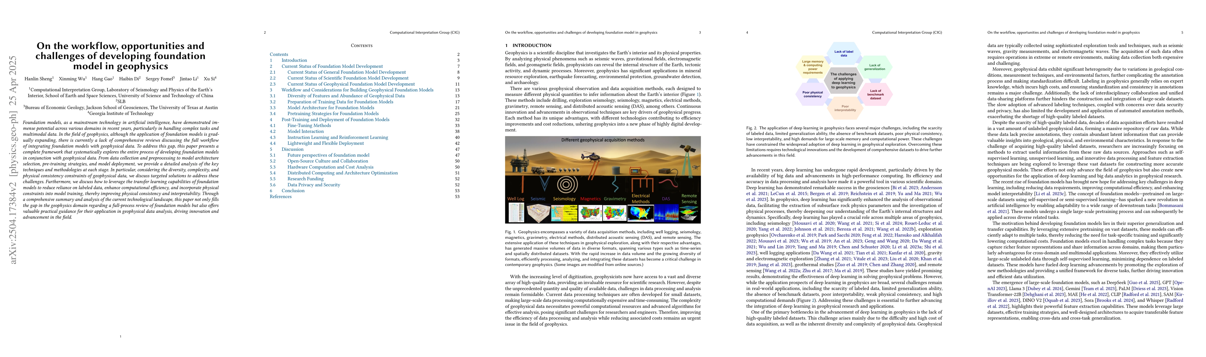 Thumbnail for On the workflow, opportunities and challenges of developing foundation
  model in geophysics