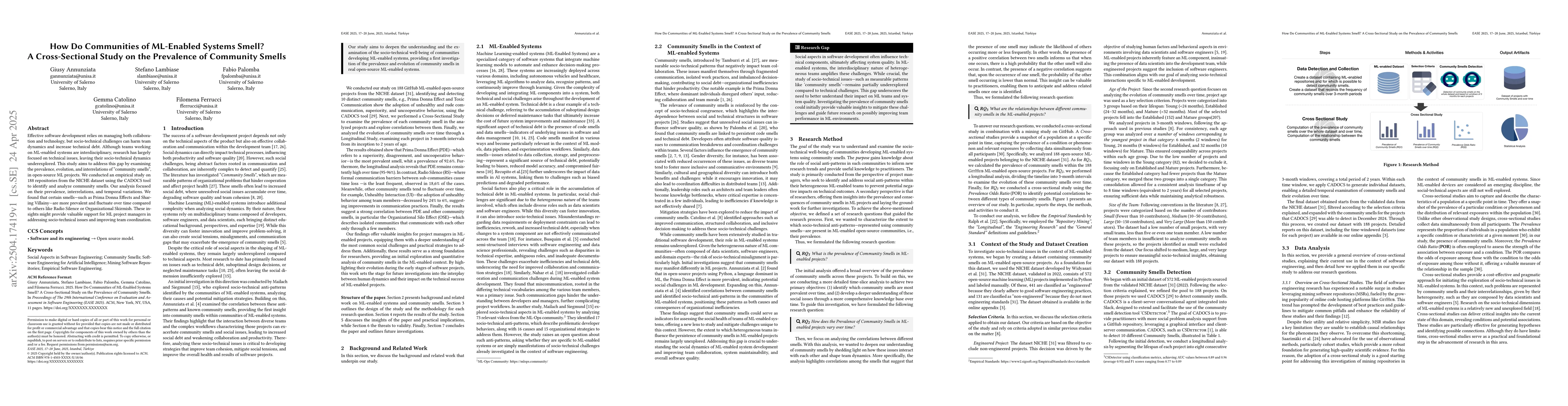 Thumbnail for How Do Communities of ML-Enabled Systems Smell? A Cross-Sectional Study
  on the Prevalence of Community Smells