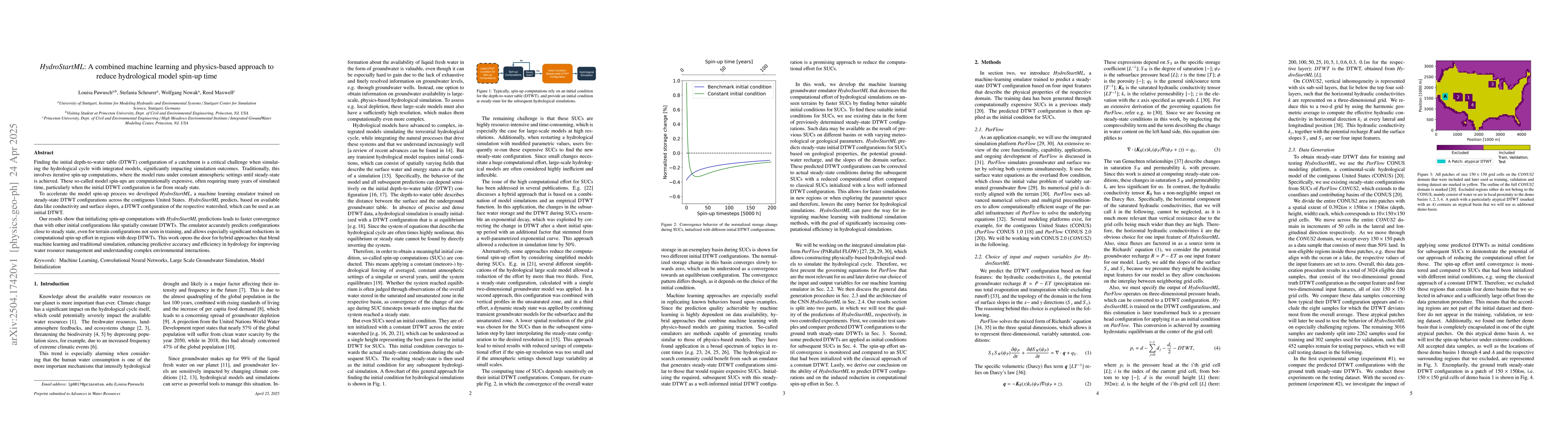 Thumbnail for HydroStartML: A combined machine learning and physics-based approach to
  reduce hydrological model spin-up time